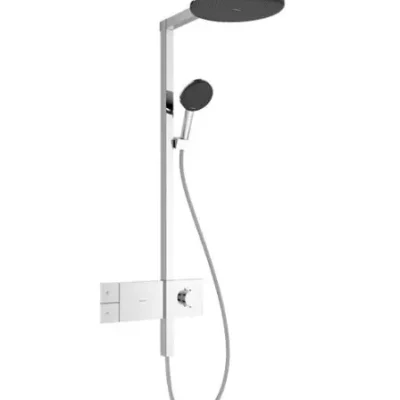 Hansgrohe Raindance Alive S - dušas komplekts ar termostatu, diametrs 30 cm, 3 strūklas veidi, EcoSmart, hroms 24583000