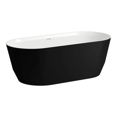 Laufen Pro - vanna 165x75 cm, matēti melna/balta H2399520680001