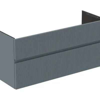 Ideal Standard Finesse - izlietnes skapītis 120x44x55 cm, 2 atvilktnes, Ribbed matēts Ashblue E3385UQ