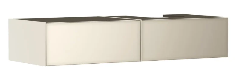 Hansgrohe Xevolos E - izlietnes skapītis, 28x137x55 cm, 2 atvilktnes, matēti bēšs/metāliski bēšs 54323790