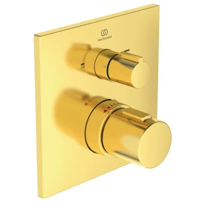 Ideal Standard CeraTherm - termostatisks vannas maisītājs, zemapmetuma, Brushed zelts A7522A2