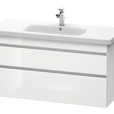 Duravit DuraStyle - izlietnes skapītis 61x113x45 cm, ar 2 atvilktnēm, balts spīdīgs DS649502222