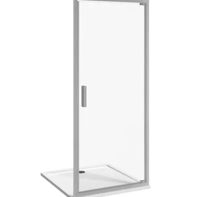 Jika Nion - vienviras veramās dušas durvis L/R, 80 cm, Jika Perla Glass, sudraba/stikls arctic H2542N10026661