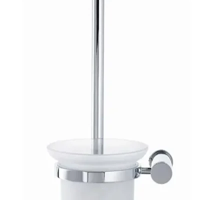 Duravit D-Code - tualetes birstes komplekts, piena stikls / hroms 0099271000