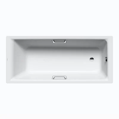 Kaldewei Ambiente - vanna Puro Star 654, 170x75 cm, rokturu atveres, pērļu efekts, balta 255400013001