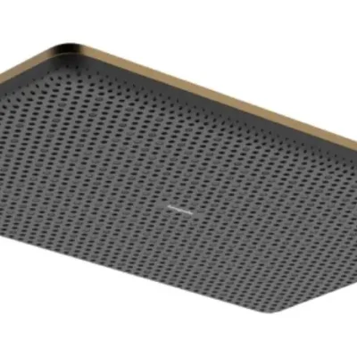 Hansgrohe Raindance Alive Q - galvas duša, 21x34 cm, EcoSmart, birstēts bronzas tonis 24531140