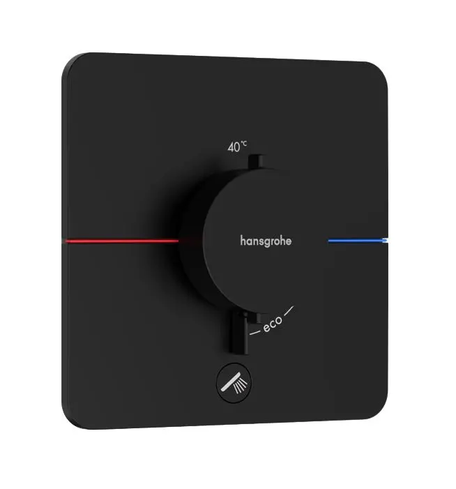 Hansgrohe ShowerSelect Comfort - zemapmetuma termostata maisītājs, matēti melns 15589670