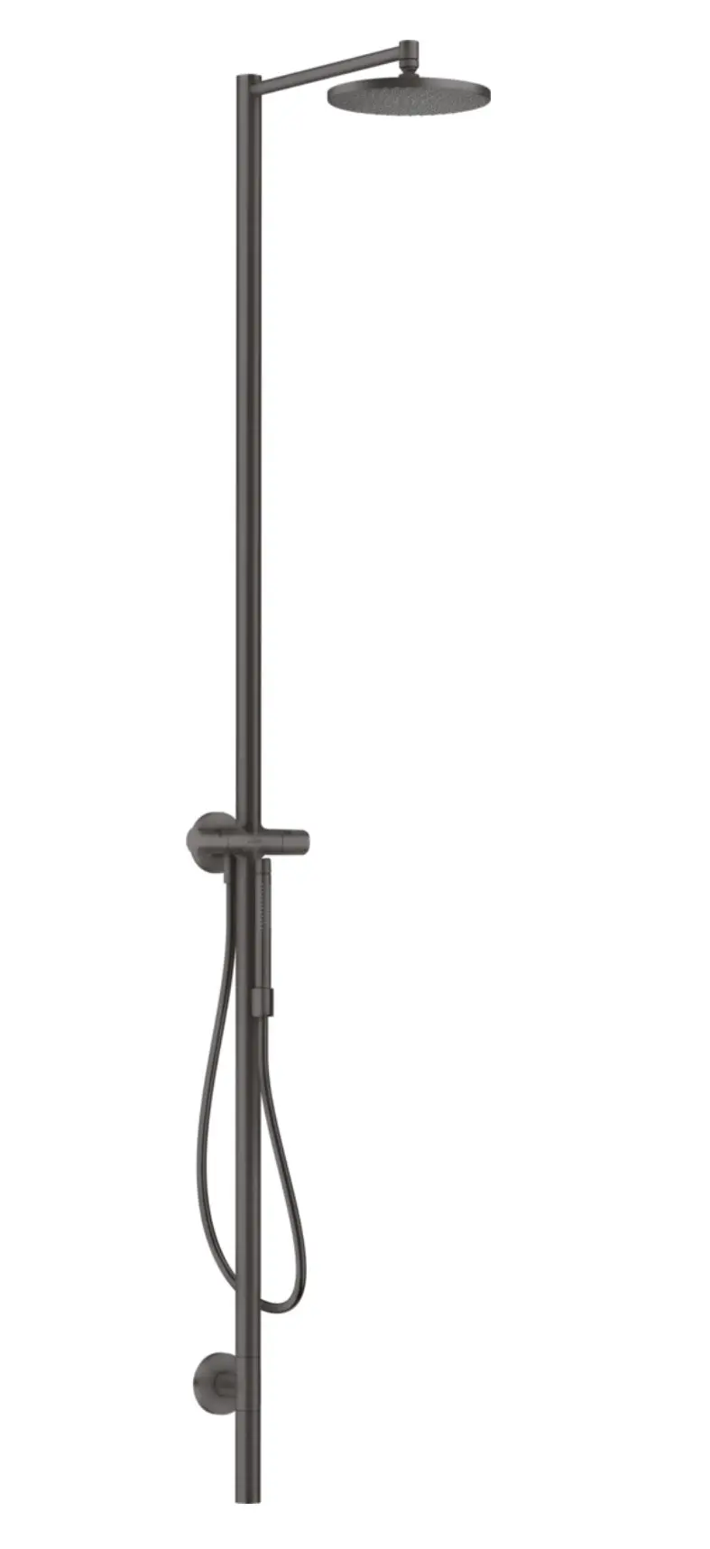 Axor Starck - dušas komplekts ar maisītāju, diametrs 24 cm, 1 strūkla, melns hroms birstēts 12670340