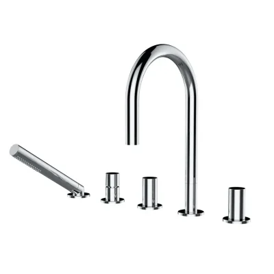 Laufen Kartell - vannas maisītājs vannas malai, 5 caurumu montāža, hroms H3223350042821