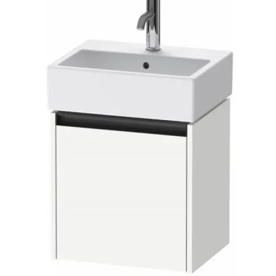 Duravit Ketho.2 - izlietnes skapītis 44x43x34 cm, ar 1 durvīm, eņģes kreisajā pusē, balts matēts K25070L18180000