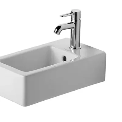 Duravit Vero - rokas izlietne 40x26 cm, ar jaucējkrāna caurumu, Alpu balts 0702250000