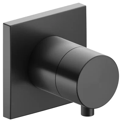 Keuco IXMO - zemapmetuma pārslēgšanas vārsts, 2 izvadiem, hroms melns 59556131002