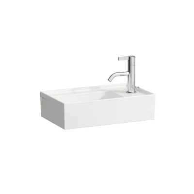 Laufen Kartell - rokas izlietne 46x28 cm, ar 1 jaucējkrāna caurumu, LCC, balta H8153344001111
