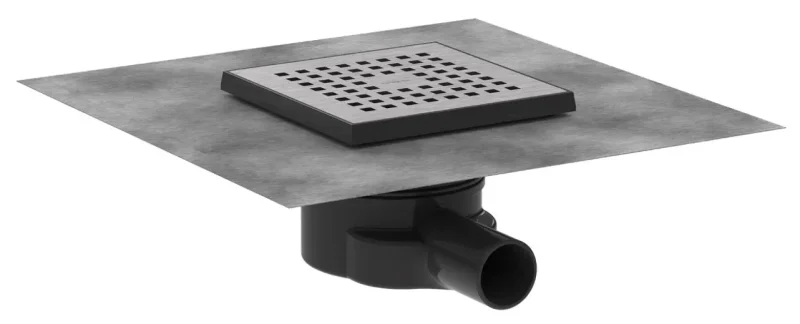 Hansgrohe RainDrain Point - punktveida noteka, 15x15 cm, matēts nerūsējošais tērauds 56248800
