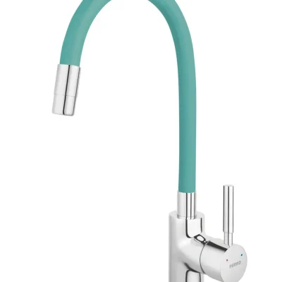 Novaservis Ferro - virtuves maisītājs ar elastīgu roku, piparmētru/hroms 70710,0M