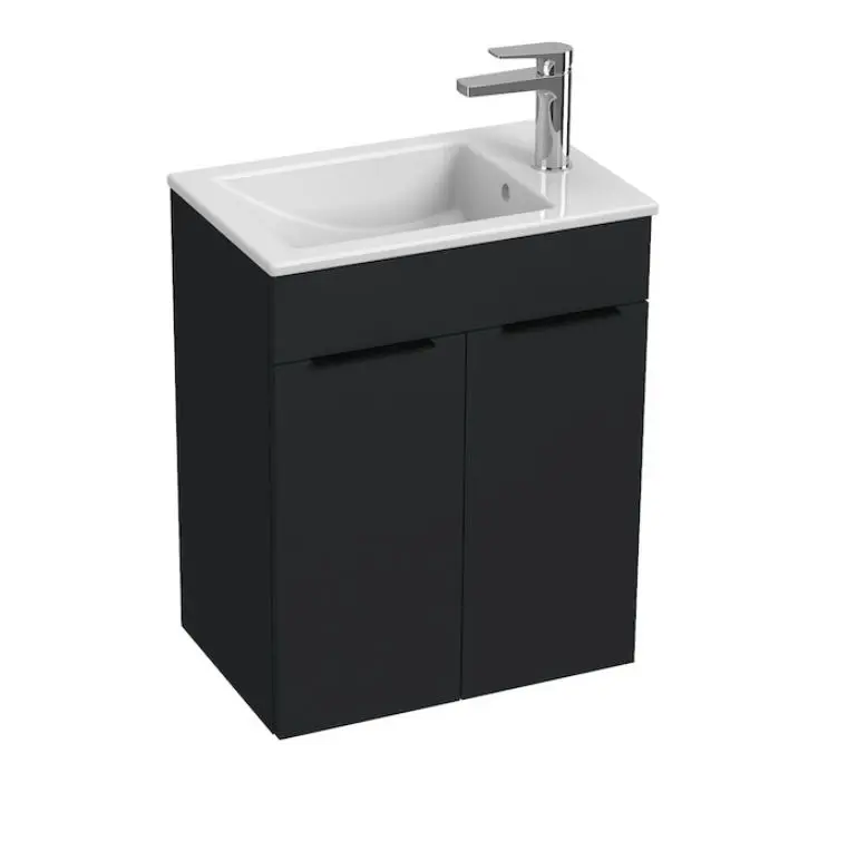 Jika Cube - izlietne ar zemizlietnes skapi 51x34x61 cm, antracīts matēts H4536411763521