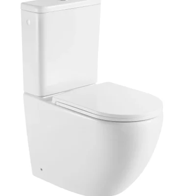 kielle Oudee - WC kombinācija ar skalošanas tvertni un Softclose sēdekli, Vortex Rimless, balts 30202010