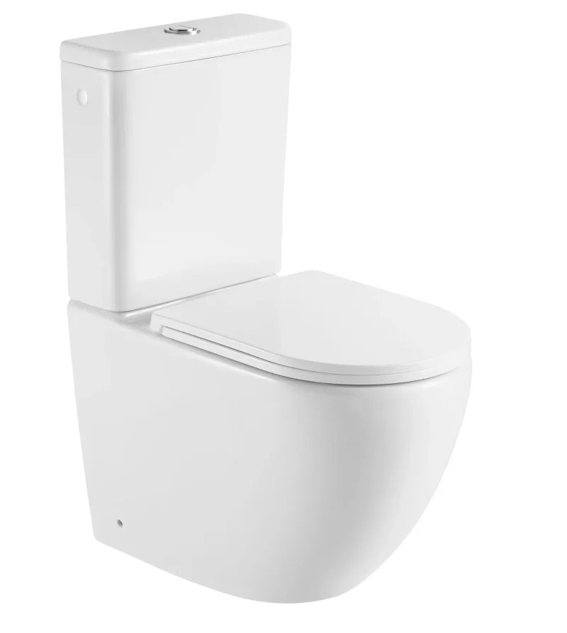 kielle Oudee - WC kombinācija ar skalošanas tvertni un Softclose sēdekli, Vortex Rimless, balts 30202010
