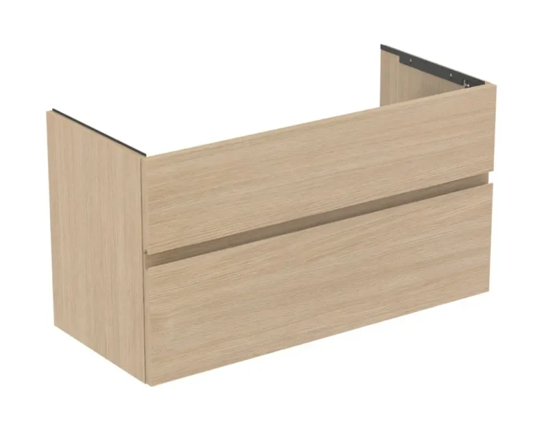 Ideal Standard Finesse - izlietnes skapītis, 100x44x55 cm, 2 atvilktnes, balts ozols E3388US