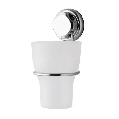 Compactor Bestlock - zobu birstes turētājs paredzēts pie sienas, plastmasa/hroms RAN4696