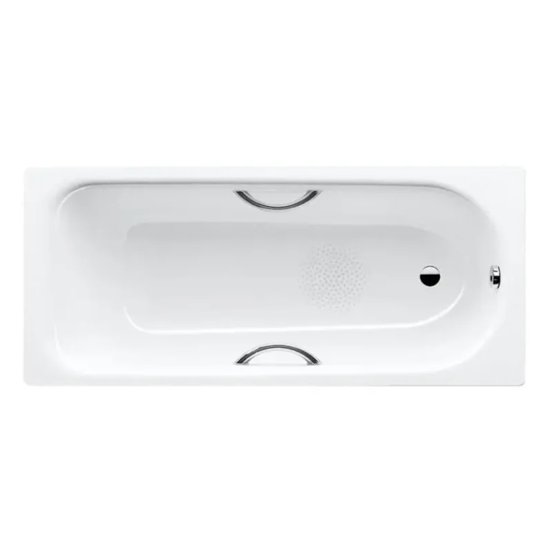 Kaldewei Advantage - Taisnstūra vanna Saniform Plus Star 332, 160x70 cm, ar rokturu atverēm, neslīdoša, balta 133230000001