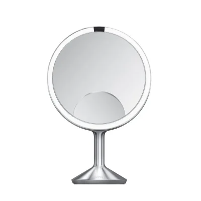 Simplehuman kosmētikas spogulis - kosmētikas spogulis ar Trio Max apgaismojumu, matēts nerūsējošais tērauds ST3050