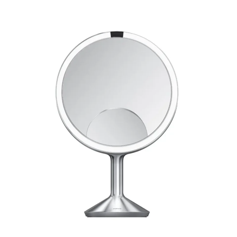 Simplehuman kosmētikas spogulis - kosmētikas spogulis ar Trio Max apgaismojumu, matēts nerūsējošais tērauds ST3050