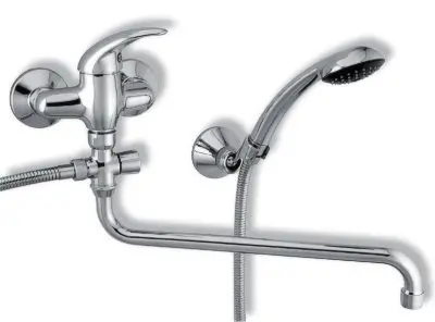 Novaservis Metalia 55 - vannas maisītājs sienas montāžai 100 mm, klīnikas svira, hroms 55075L,0