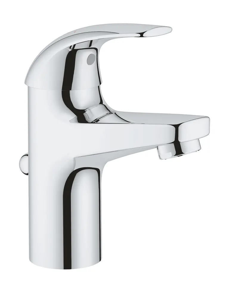 Grohe BauCurve - izlietnes maisītājs ar noteces vārstu, hroms 32805000