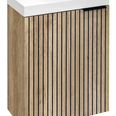 Sapho Latus - izlietnes apakšskapis, 50x39x22 cm, 1 durvis K/L, ozols Alabama LT110-2322