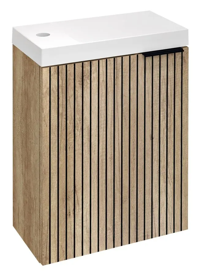 Sapho Latus - izlietnes apakšskapis, 50x39x22 cm, 1 durvis K/L, ozols Alabama LT110-2322