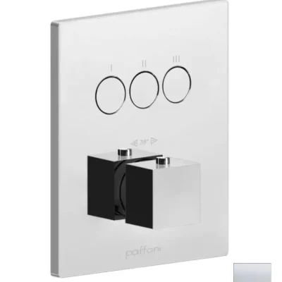 Paffoni Compact Box - zemapmetuma termostata maisītājs, 3 patērētājiem, matēts balts CPT519BO