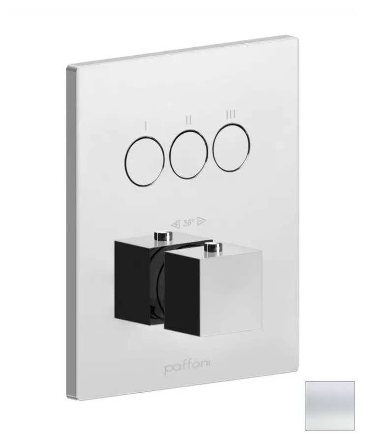 Paffoni Compact Box - zemapmetuma termostata maisītājs, 3 patērētājiem, matēts balts CPT519BO