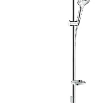 Hansgrohe Raindance Select E - dušas komplekts 120 ar termostata maisītāju Ecostat Select, 3 strūklas, hromēts 27039000