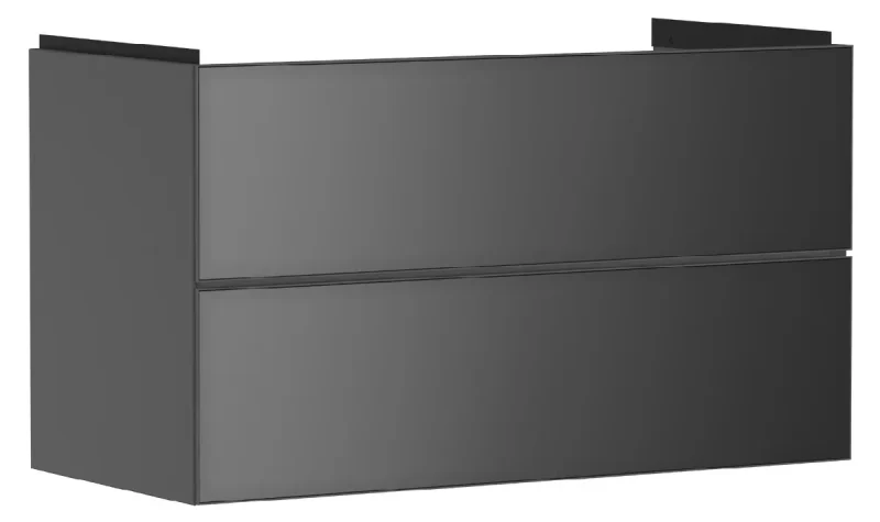 Hansgrohe Xevolos E - izlietnes apakškabinets 98x58x48 cm, 2 atvilktnes, matēti pelēks/metāliski pelēks 54183770