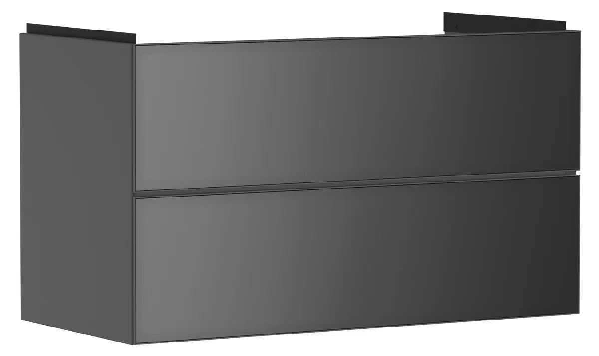 Hansgrohe Xevolos E - izlietnes apakškabinets 98x58x48 cm, 2 atvilktnes, matēti pelēks/metāliski pelēks 54183770