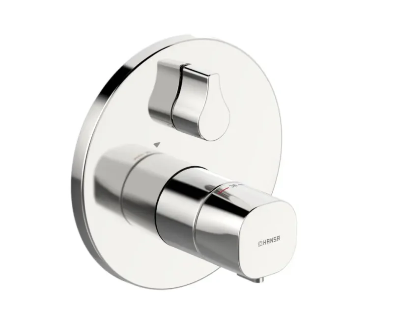 Hansa Living - termostata vannas maisītājs - zemapmetuma, pārslēdzējs 2 patērētājiem, hroms 81149552