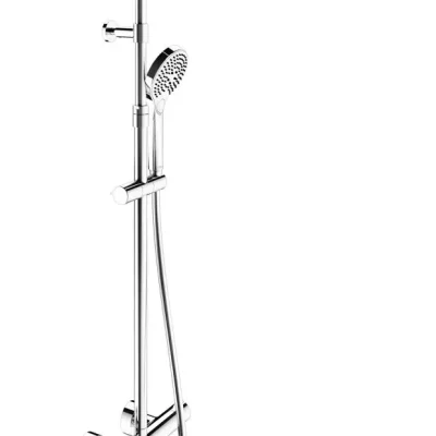 Keuco Plan blue - dušas komplekts ar termostatu, diametrs 25 cm, 3 strūklas veidi, hroms 53926012321