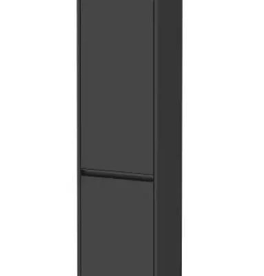 Duravit Ketho.2 - augstais skapis 176x40x36 cm, ar 2 durvīm, eņģes labajā pusē, grafīta matēts K21329R49490000