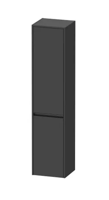 Duravit Ketho.2 - augstais skapis 176x40x36 cm, ar 2 durvīm, eņģes labajā pusē, grafīta matēts K21329R49490000