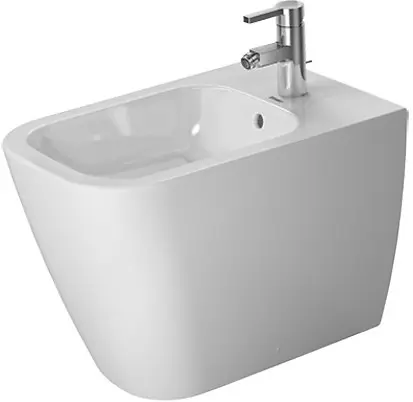 Duravit Happy D.2 - stāvošs bidē ar WonderGliss, Alpu balts 22671000001