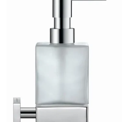 Duravit Karree - ziepju dozators ar turētāju, hromēts / piena stikls 0099541000