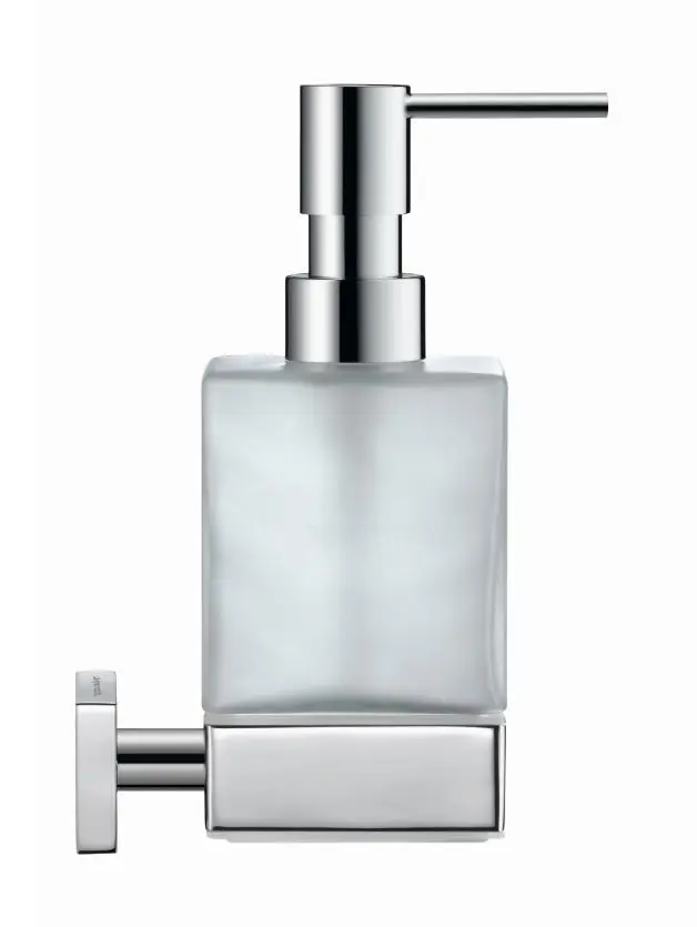Duravit Karree - ziepju dozators ar turētāju, hromēts / piena stikls 0099541000