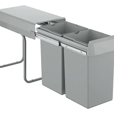 Grohe Blue Home - atkritumu spainis 30 cm, šķirošana - 2 daļas 15 l / 15 l, iebūvēts 40855000
