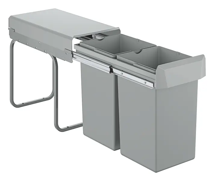 Grohe Blue Home - atkritumu spainis 30 cm, šķirošana - 2 daļas 15 l / 15 l, iebūvēts 40855000