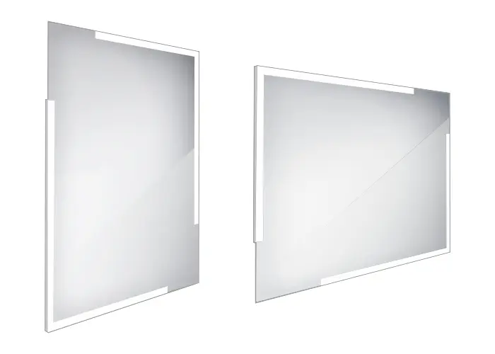 Nimco spogulis - spogulis ar LED apgaismojumu, 60x80 cm, kvadrātveida, alumīnijs ZP 14002