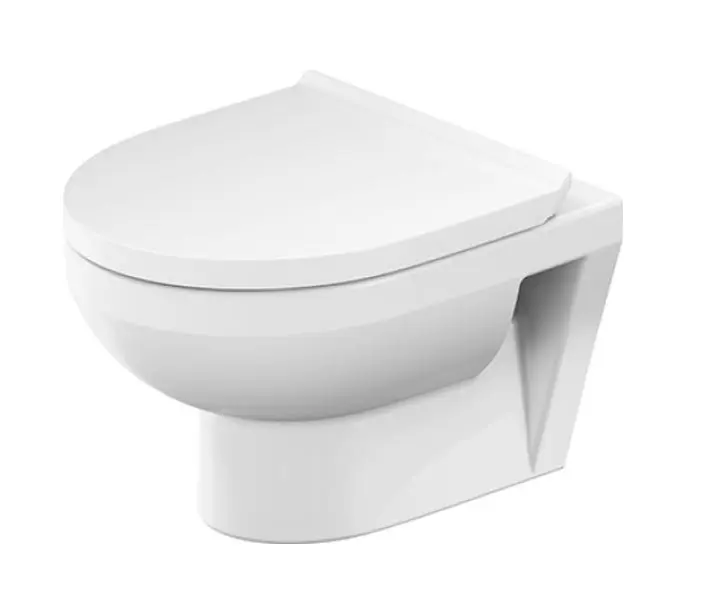 Duravit Duravit No.1 - pie sienas stiprināms WC ar WC sēdekli SoftClose, Rimless, balts 45750900A1