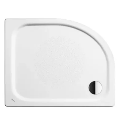 Kaldewei Advantage - Asimetriska dušas paliktnis Zirkon 602-1, 80x100 cm, balts - dušas paliktnis, rievots, bez putupolistirola balsta 456730000001