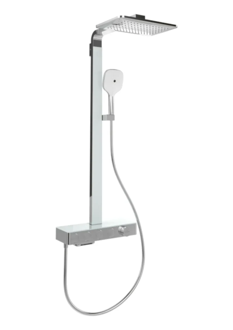 Villeroy & Boch Infinity Showers - dušas komplekts ar termostatu, 36x24 cm, 3 strūklas veidi, hroms TVS11000500061