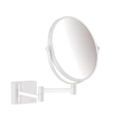 Hansgrohe AddStoris - sienas kosmētikas spogulis, balts matēts 41791700
